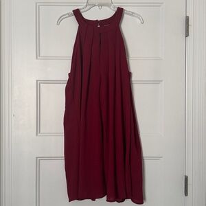 Maroon Sleeveless Dress